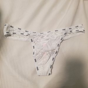 Lace White Thong Panties